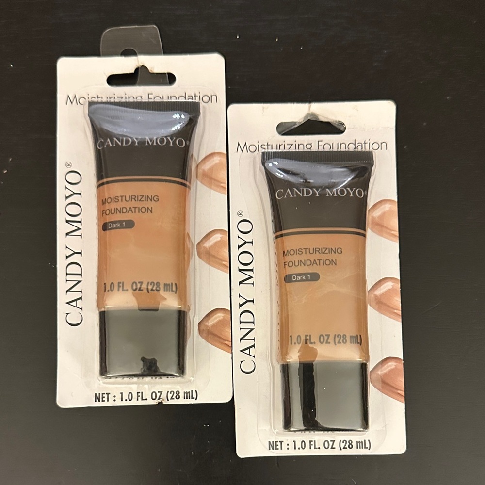 2 Candy Moto Moisturizing Foundations - Dark 1 (Warm Brown) 1.0 fl oz